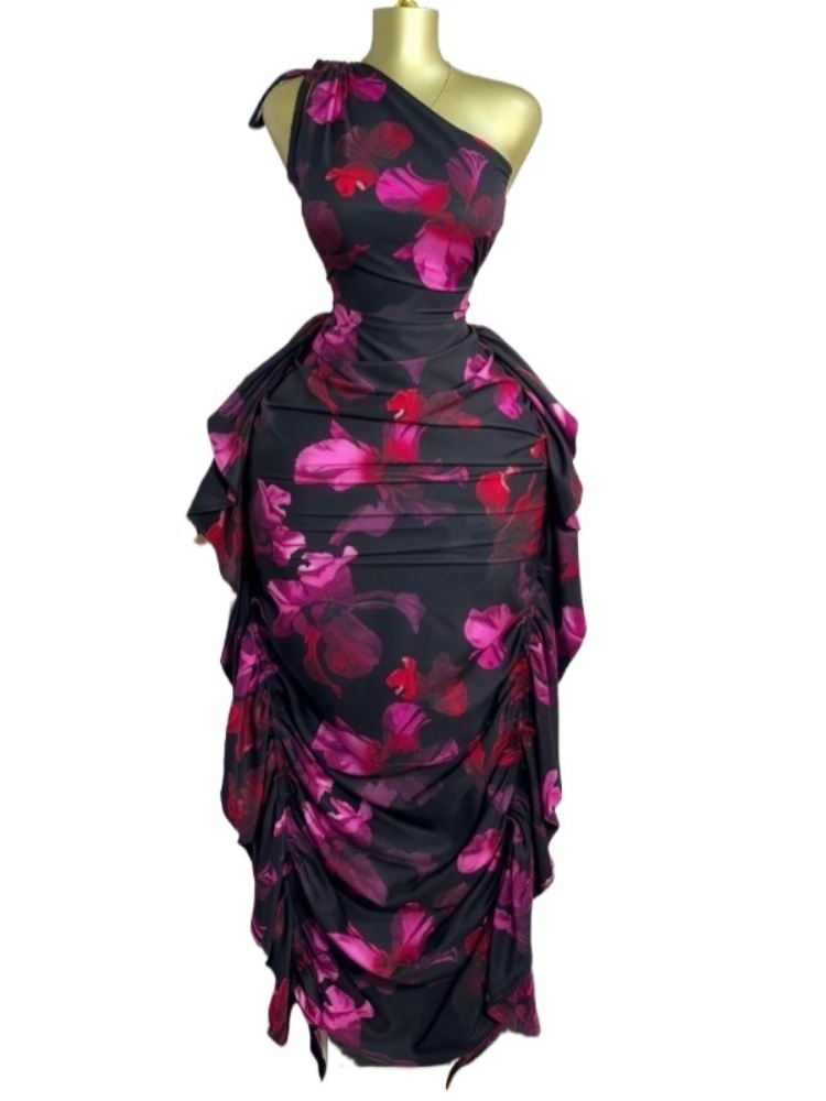Midi Skirt Floral - Vestido largo por debajo de la