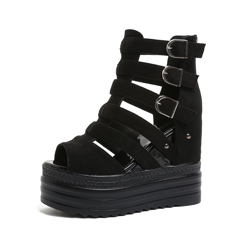 Sandalias de cuero de verano p - Wedge Espadrille Women reseña y precio