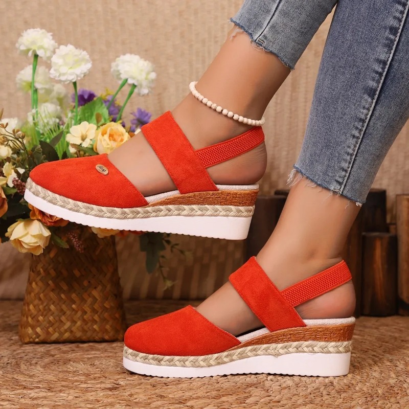 Sandalias de cuña cerradas par - Wedge Espadrille Women reseña y precio