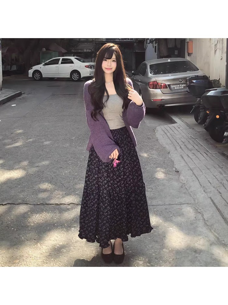 Falda midi de talla grande par - Midi Skirt Floral reseña y precio