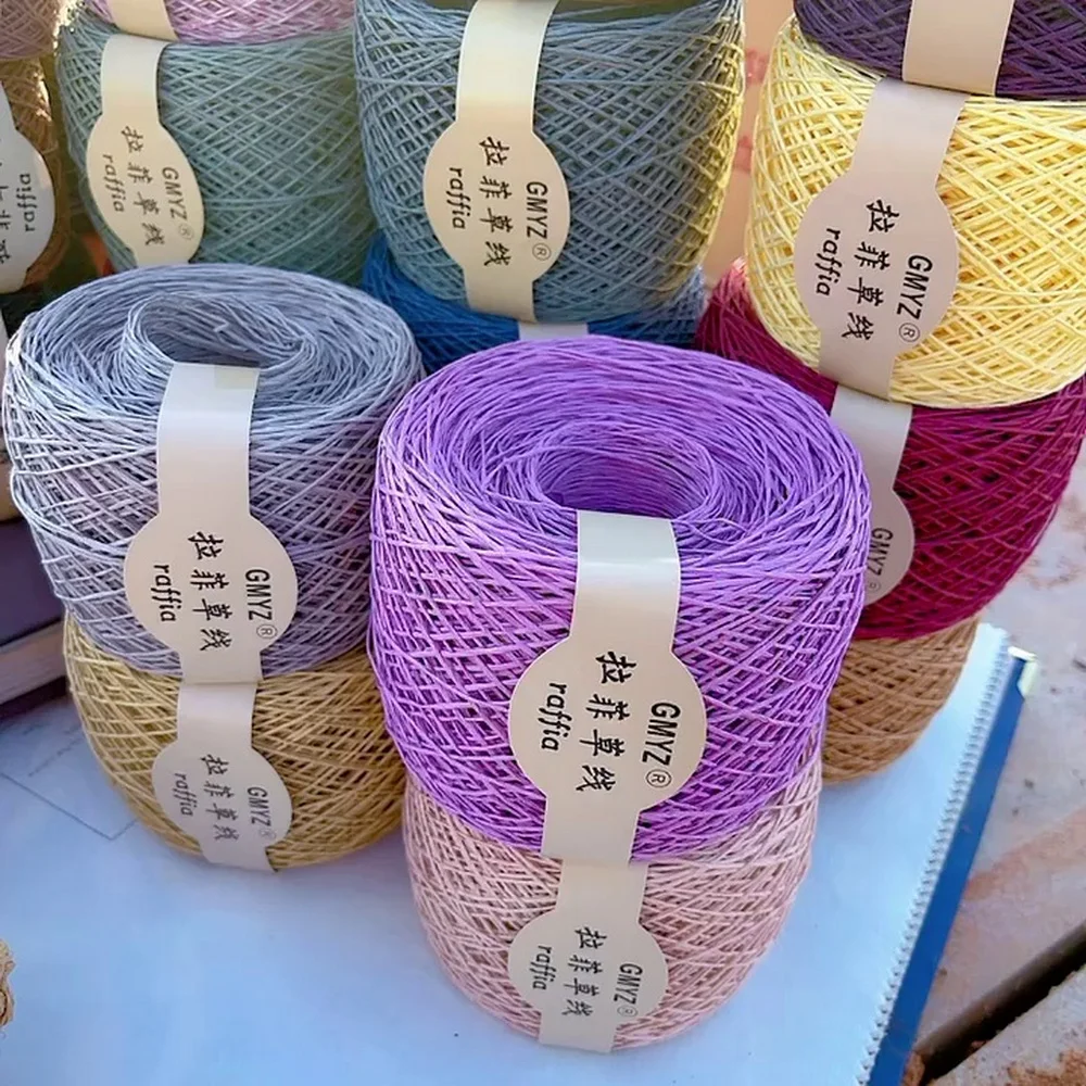 220M/Rollo Hilo Fino de Rafia  - Crochet Bag Raffia reseña y precio